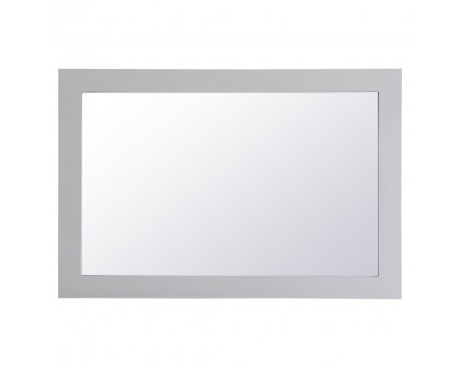 Elegant Wall Mirror - Gray, D 24", H 36" (VM22436GR)