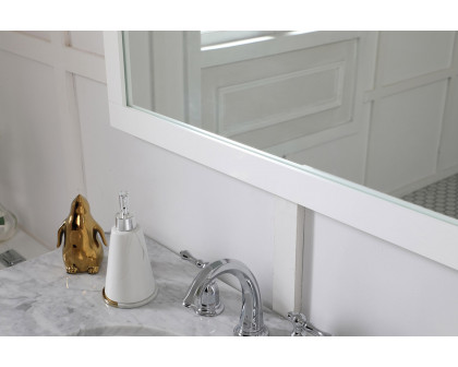 Elegant Wall Mirror - White, D 24", H 36" (VM22436WH)