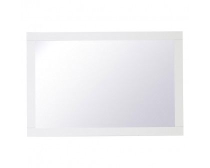 Elegant Wall Mirror - White, D 24", H 36" (VM22436WH)