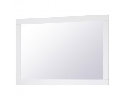 Elegant Wall Mirror - White, D 24", H 36" (VM22436WH)