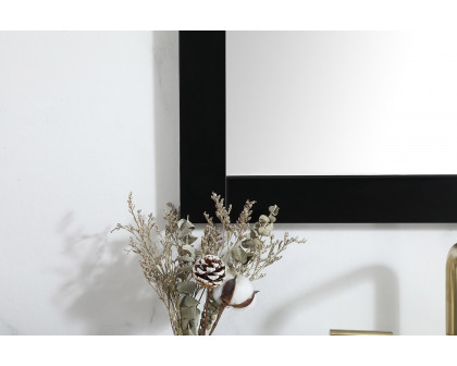 Elegant Wall Mirror - Black, D 27", H 36" (VM22736BK)