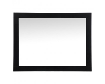 Elegant Wall Mirror - Black, D 27", H 36" (VM22736BK)