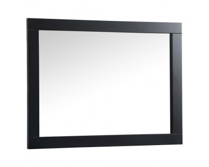 Elegant Wall Mirror - Black, D 27", H 36" (VM22736BK)