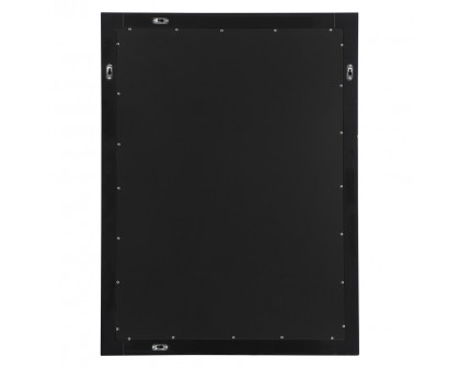 Elegant Wall Mirror - Black, D 27", H 36" (VM22736BK)