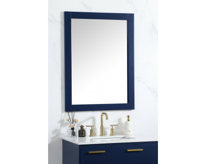 Elegant Wall Mirror - Blue, D 27", H 36" (VM22736BL)