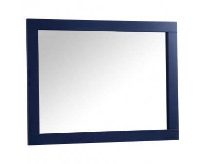 Elegant Wall Mirror - Blue, D 27", H 36" (VM22736BL)