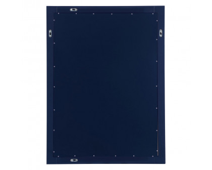 Elegant Wall Mirror - Blue, D 27", H 36" (VM22736BL)