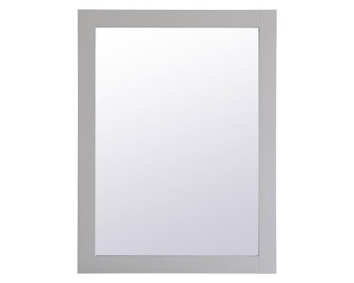 Elegant Wall Mirror - Gray, D 27", H 36" (VM22736GR)