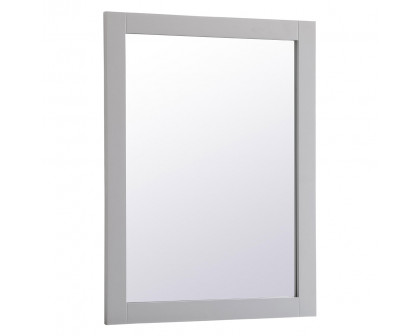 Elegant Wall Mirror - Gray, D 27", H 36" (VM22736GR)