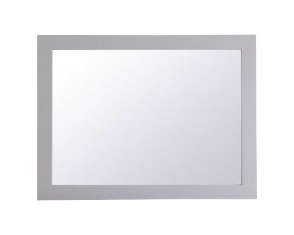 Elegant Wall Mirror - Gray, D 27", H 36" (VM22736GR)