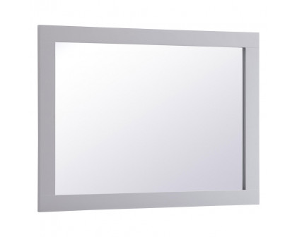 Elegant Wall Mirror - Gray, D 27", H 36" (VM22736GR)