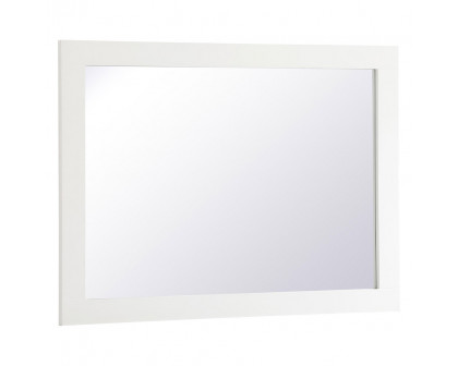 Elegant Wall Mirror - White, D 27", H 36" (VM22736WH)