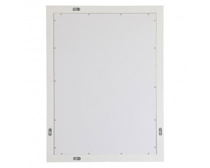 Elegant Wall Mirror - White, D 27", H 36" (VM22736WH)