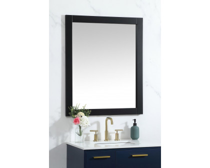 Elegant Wall Mirror - Black, D 30", H 36" (VM23036BK)