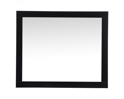 Elegant Wall Mirror - Black, D 30", H 36" (VM23036BK)