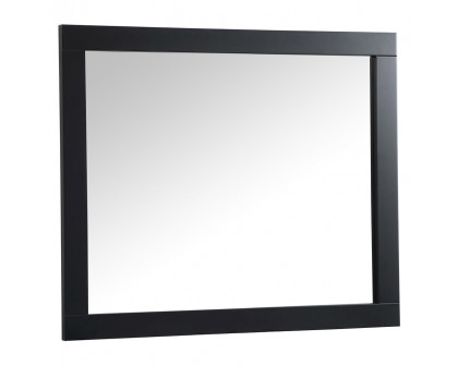 Elegant Wall Mirror - Black, D 30", H 36" (VM23036BK)