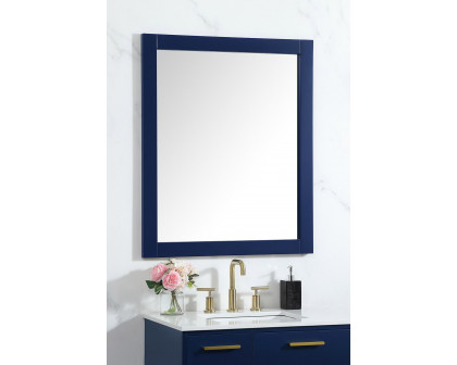 Elegant Wall Mirror - Blue, D 30", H 36" (VM23036BL)