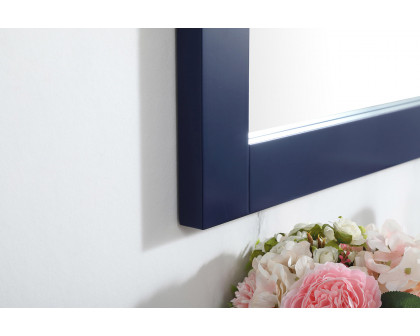 Elegant Wall Mirror - Blue, D 30", H 36" (VM23036BL)