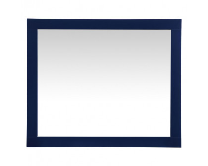 Elegant Wall Mirror - Blue, D 30", H 36" (VM23036BL)