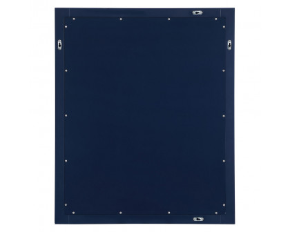 Elegant Wall Mirror - Blue, D 30", H 36" (VM23036BL)