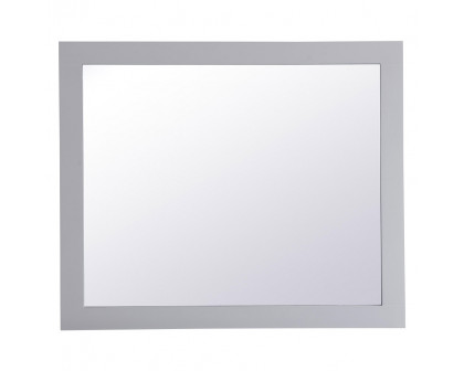 Elegant Wall Mirror - Gray, D 30", H 36" (VM23036GR)