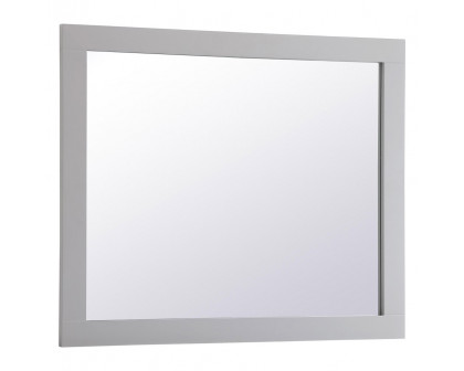 Elegant Wall Mirror - Gray, D 30", H 36" (VM23036GR)