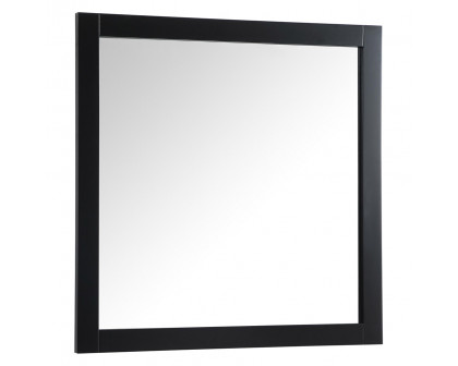 Elegant Wall Mirror - Black, D 36", H 36" (VM23636BK)