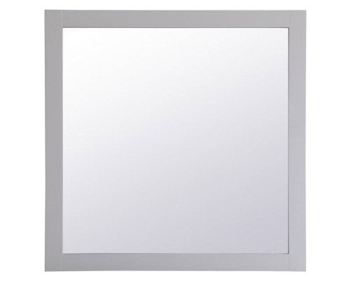 Elegant Wall Mirror - Gray, D 36", H 36" (VM23636GR)