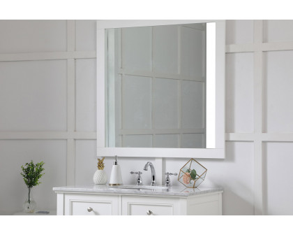 Elegant Wall Mirror - White, D 36", H 36" (VM23636WH)