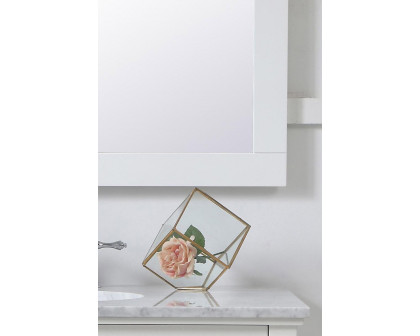 Elegant Wall Mirror - White, D 36", H 36" (VM23636WH)