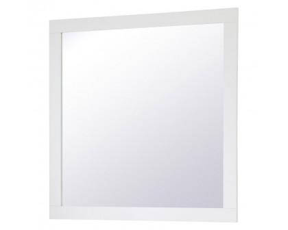 Elegant Wall Mirror - White, D 36", H 36" (VM23636WH)