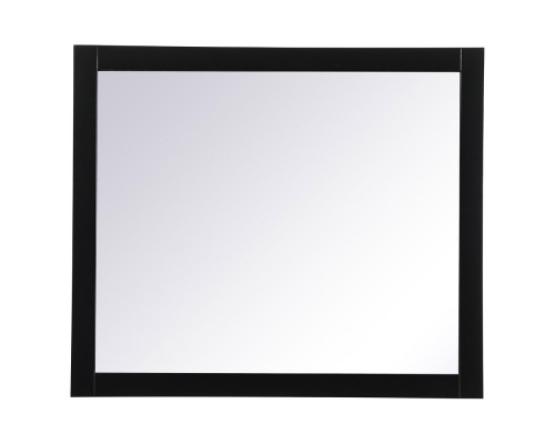 Elegant Wall Mirror - Black, D 42", H 36" (VM24236BK)