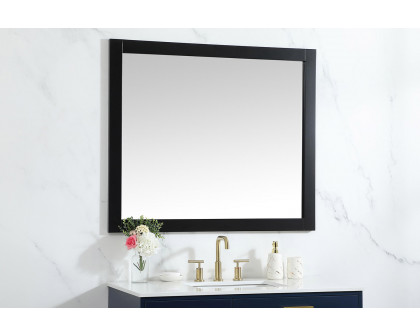 Elegant Wall Mirror - Black, D 42", H 36" (VM24236BK)