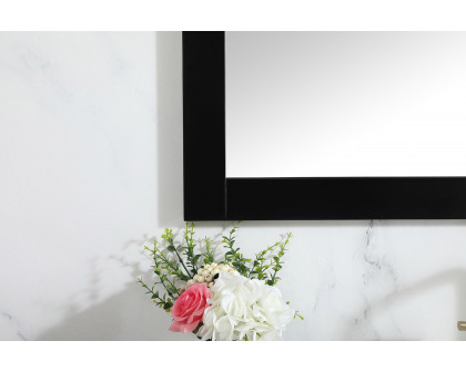 Elegant Wall Mirror - Black, D 42", H 36" (VM24236BK)