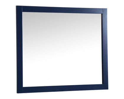 Elegant Wall Mirror - Blue, D 42", H 36" (VM24236BL)