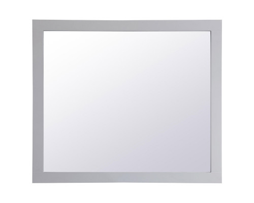 Elegant Wall Mirror - Gray, D 42", H 36" (VM24236GR)