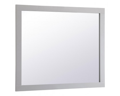 Elegant Wall Mirror - Gray, D 42", H 36" (VM24236GR)