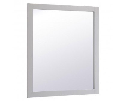 Elegant Wall Mirror - Gray, D 42", H 36" (VM24236GR)