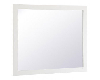 Elegant Wall Mirror - White, D 42", H 36" (VM24236WH)