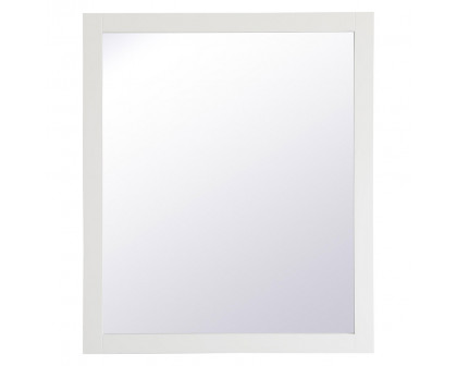 Elegant Wall Mirror - White, D 42", H 36" (VM24236WH)