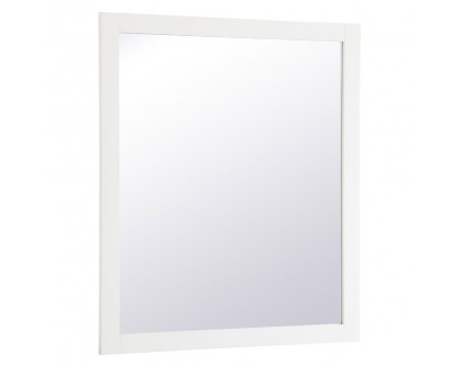 Elegant Wall Mirror - White, D 42", H 36" (VM24236WH)