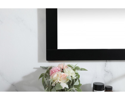 Elegant Wall Mirror - Black, D 48", H 36" (VM24836BK)