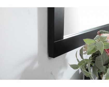 Elegant Wall Mirror - Black, D 48", H 36" (VM24836BK)