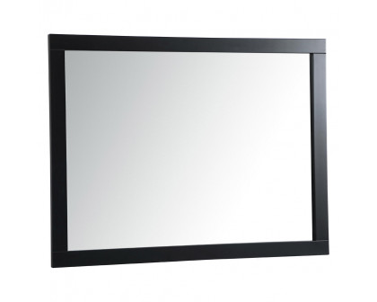 Elegant Wall Mirror - Black, D 48", H 36" (VM24836BK)