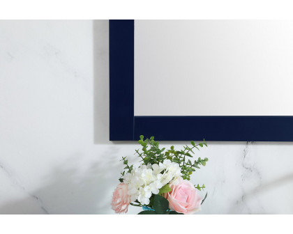 Elegant Wall Mirror - Blue, D 48", H 36" (VM24836BL)