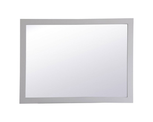 Elegant Wall Mirror - Gray, D 48", H 36" (VM24836GR)