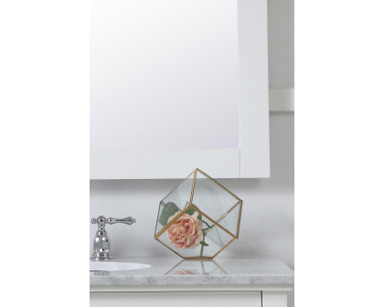 Elegant Wall Mirror - White, D 48", H 36" (VM24836WH)