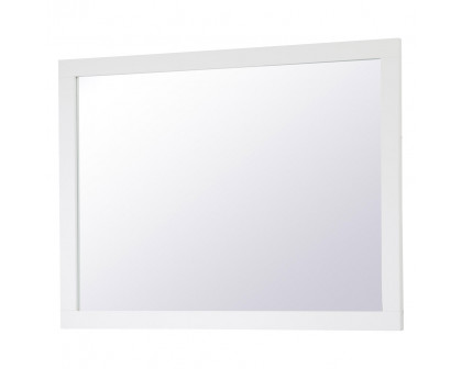 Elegant Wall Mirror - White, D 48", H 36" (VM24836WH)