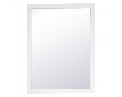 Elegant Wall Mirror - White, D 48", H 36" (VM24836WH)