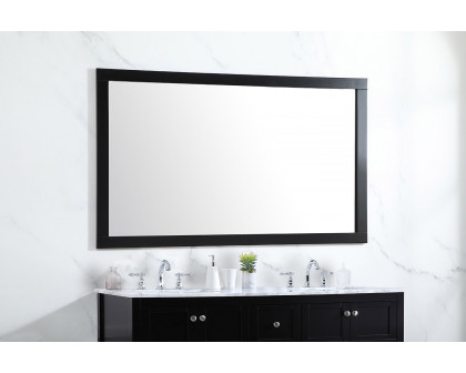 Elegant Wall Mirror - Black, D 60", H 36" (VM26036BK)